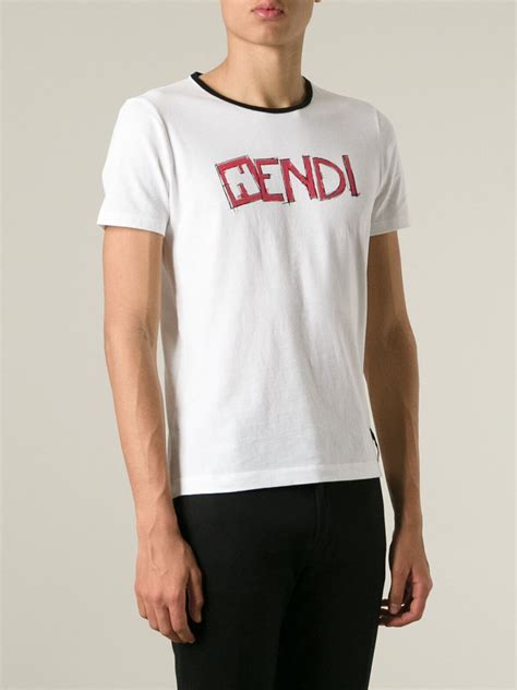 fendi mens white shirt|fendi shirt price.